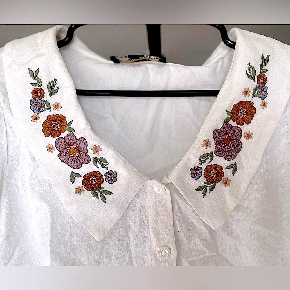 🍂 Princess Highway Embroidered Collar Blouse 🍂 Cottagecore 🍂 US 6 • AU 10 🍂
